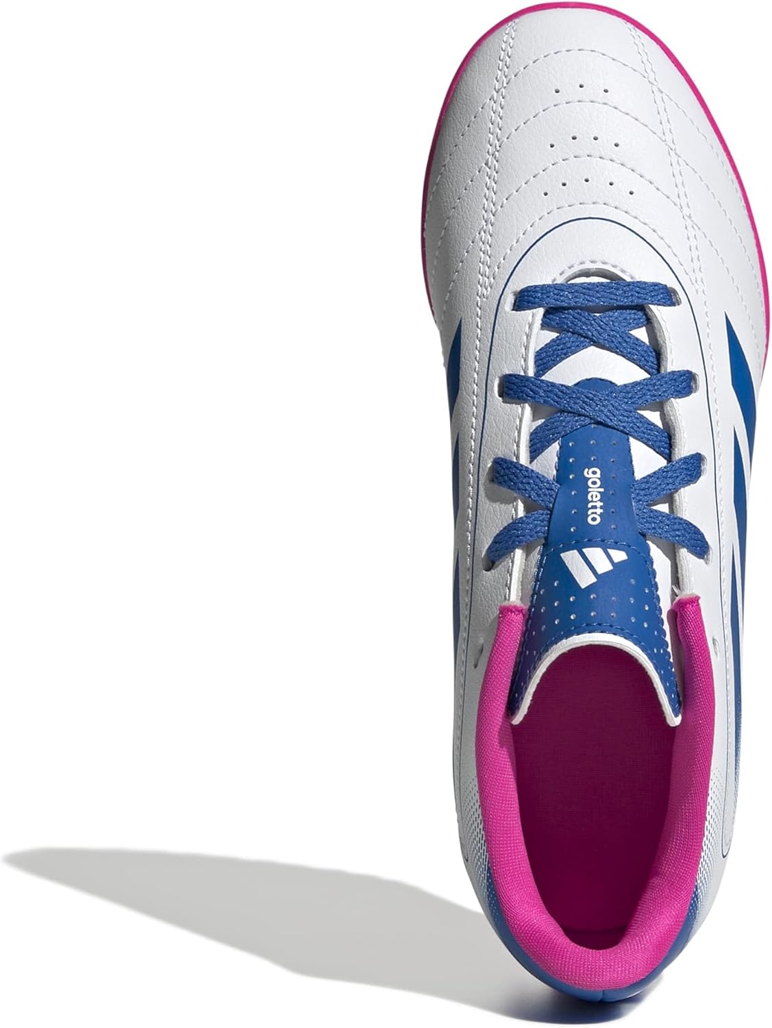 Adidas Goletto IX Turf, White/Bright Royal/Team Shock Pink