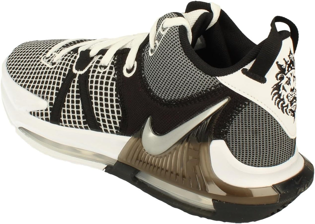 Nike Adult Basketball Shoes, White Silver Metallic Black