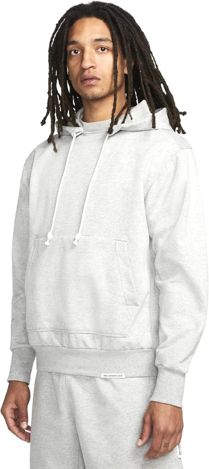 Nike Issue Basketball Pullover Hoodie, Dark Grey Heather/Pale Ivory