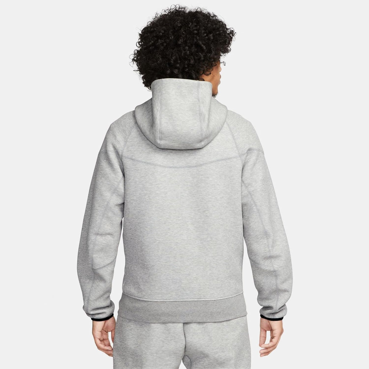 Nike Sportswear Tech Fleece Windrunner Full-Zip Hoodie, Dark Grey Heather/Black