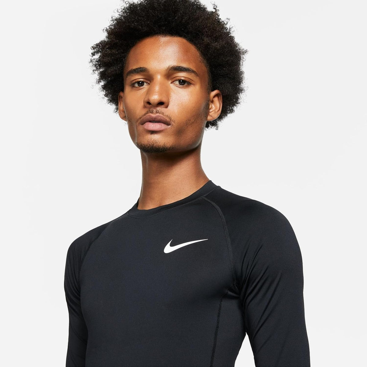 Nike Pro Dri Fit Slim Fit Long Sleeve Top Xx Large Black