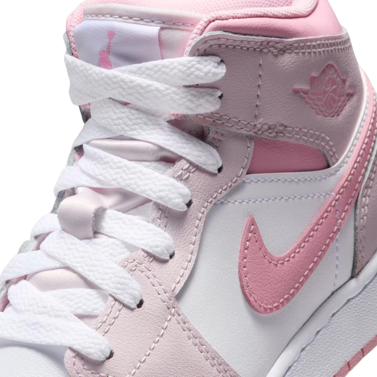 Air Jordan 1 Mid Shoes (Pearl Pink/White/Medium Soft Pink)