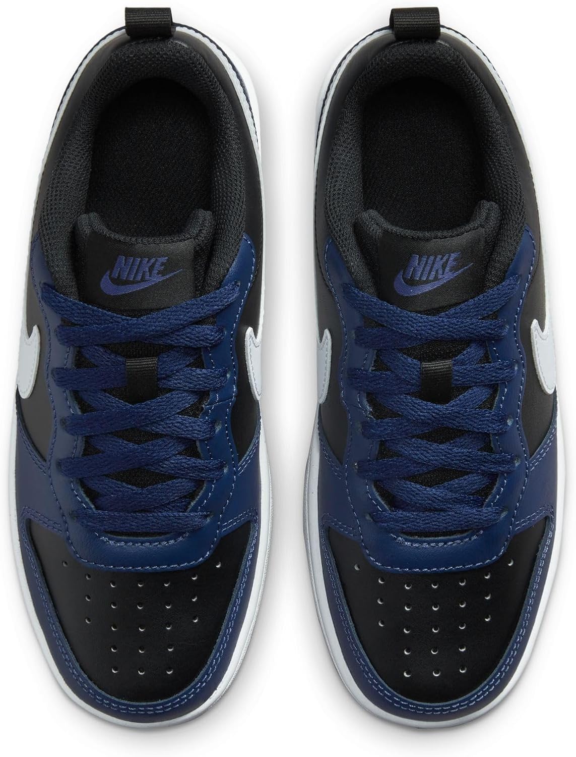 Nike Court Borough Low 2, Black/Metallic Gold Star, Shoes, Midnight Navy/White-black
