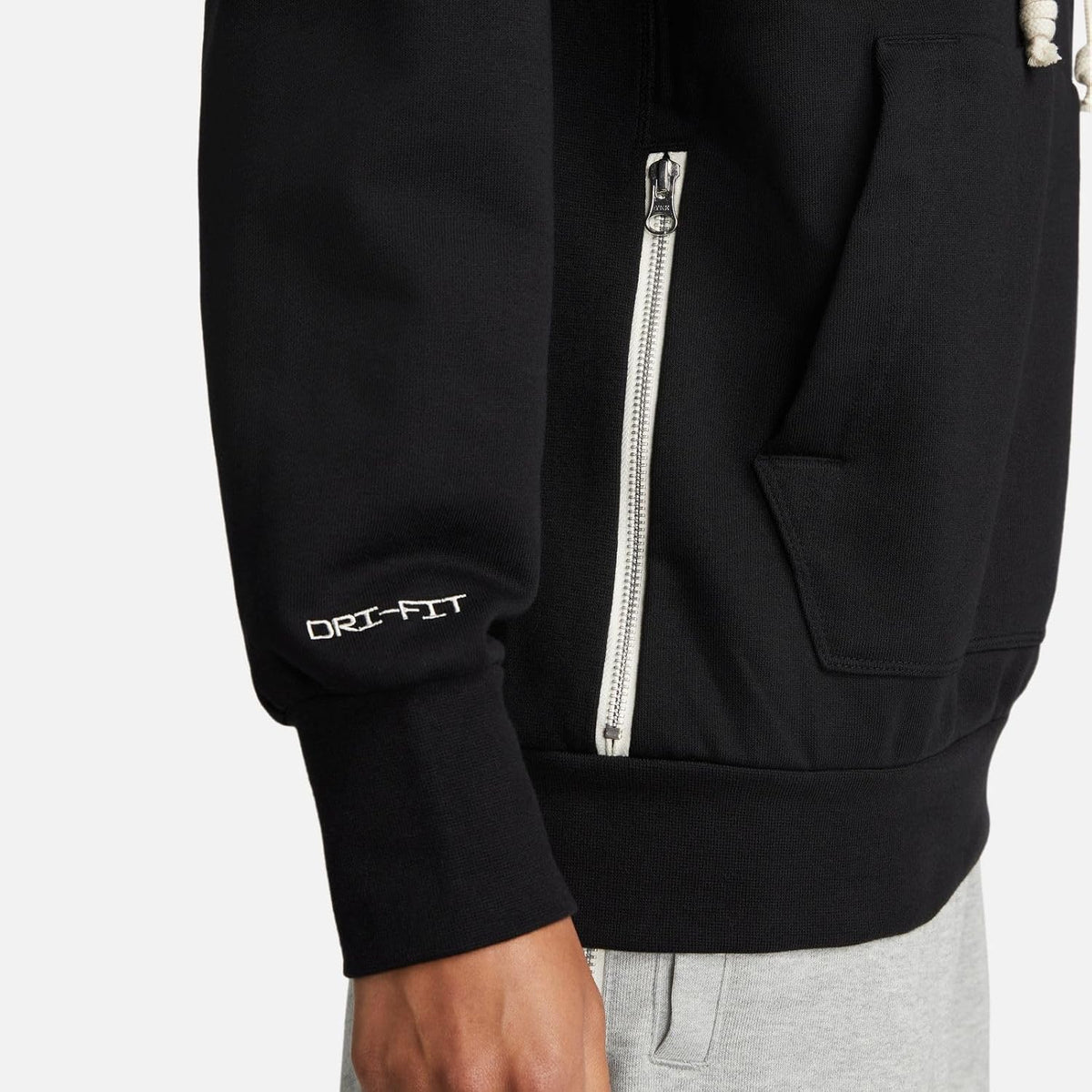 Nike Dri-FIT Issue Pullover Basketball Hoodie, Black/Pale Ivory