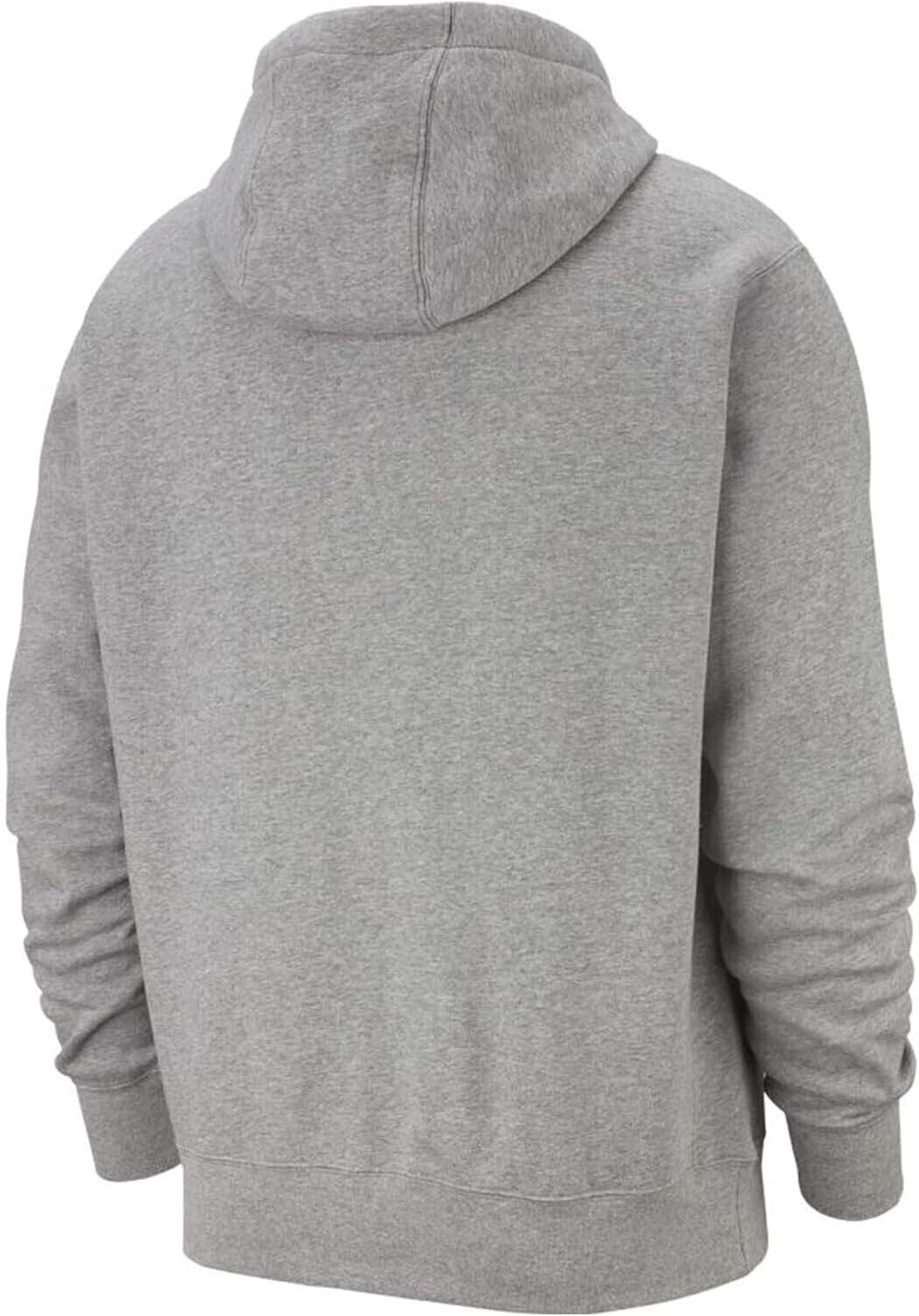 Nike Pull Over Hoodie, Dark Grey Heather/Mattelic Silver/White