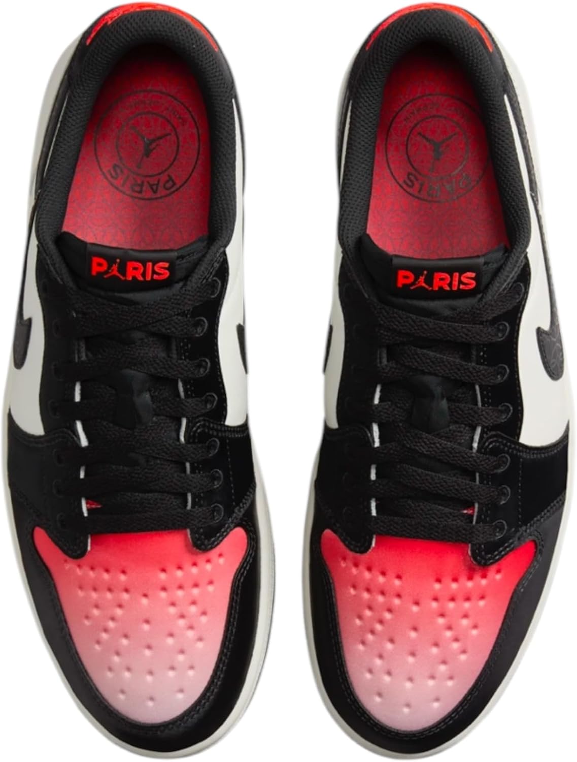 Nike Air Jordan 1 Low Shoes, Sail/Off Noir-infared
