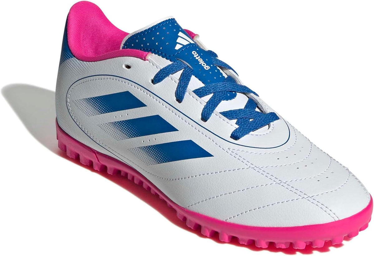 Adidas Goletto IX Turf, White/Bright Royal/Team Shock Pink