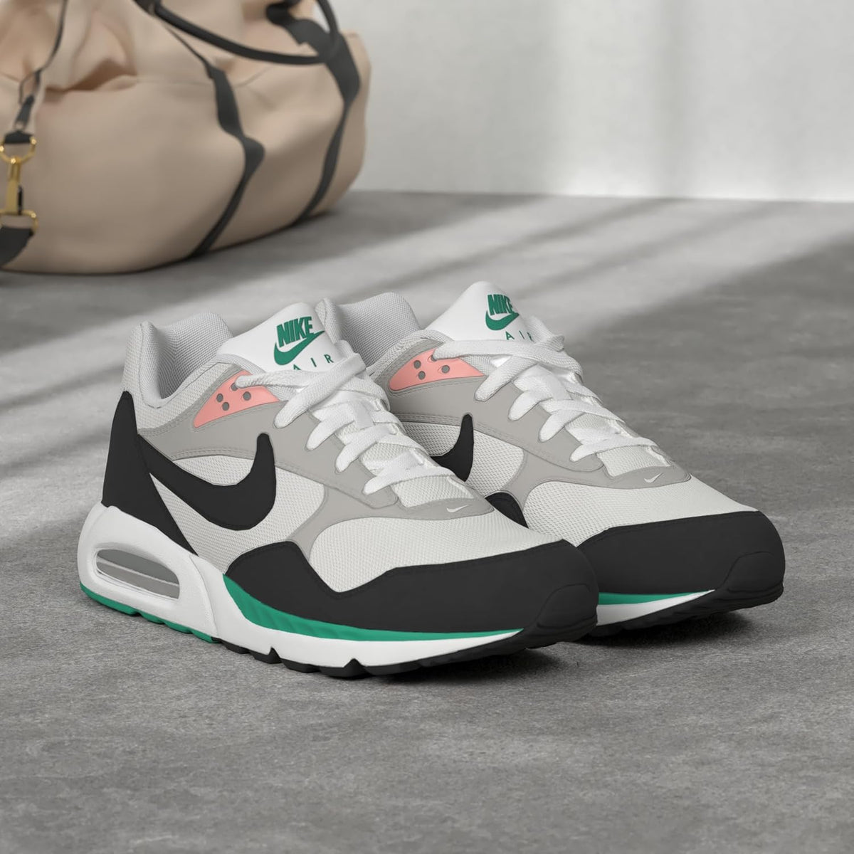 Nike Air Max Correlate ’s Sneakers Shoes White Black Green Mango 511417-