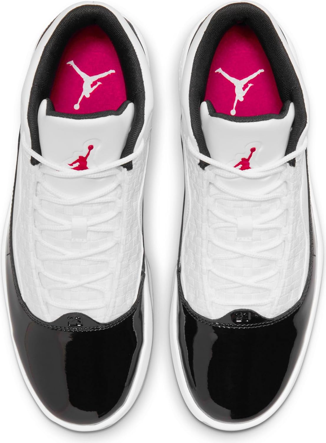 Nike Basketball Shoe, White/Gym Red-black
