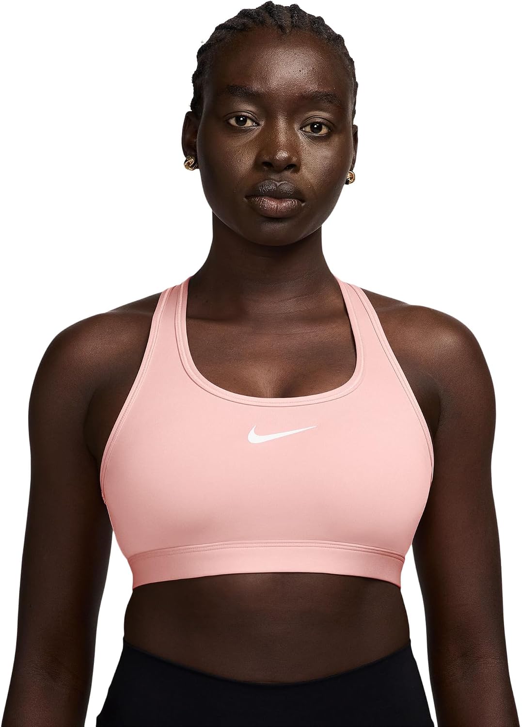 Nike Swsh Med Spt Bra, Smokeyblue(White)