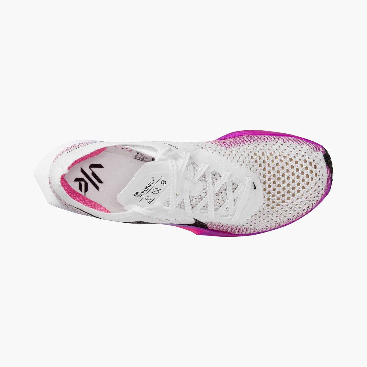 Nike Vaporfly 3 Road Racing Shoes, White/Vivid Purple/Purple
