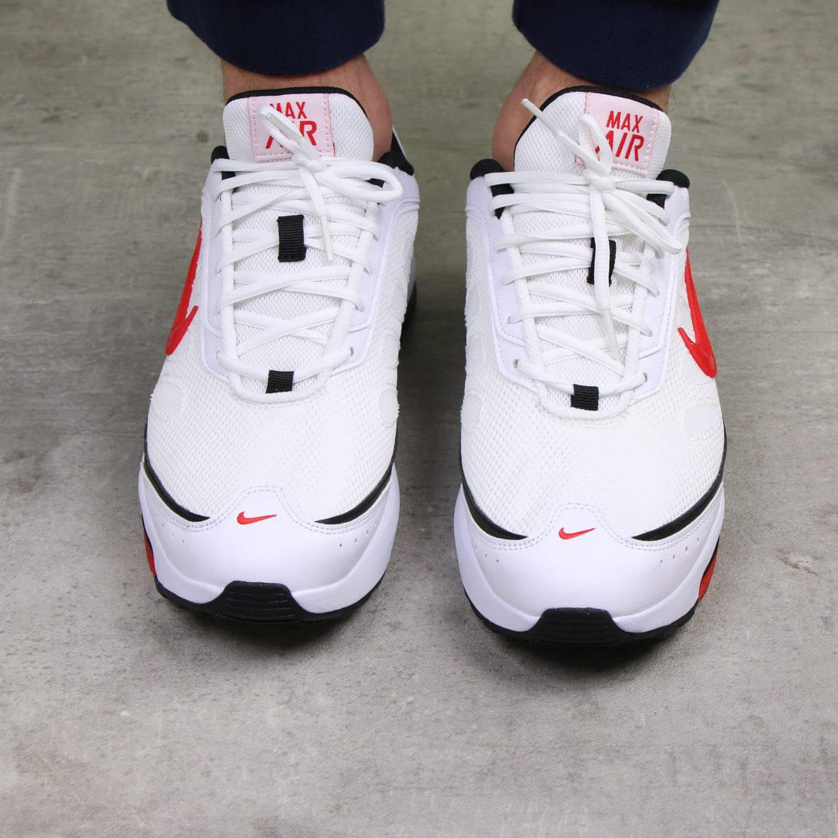 Nike Air Max 90 LTR Gymnastics Shoes, White University Red Black