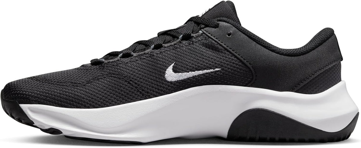 Nike W Legend Essential 3 Nntraining Shoes, Black White Iron Grey