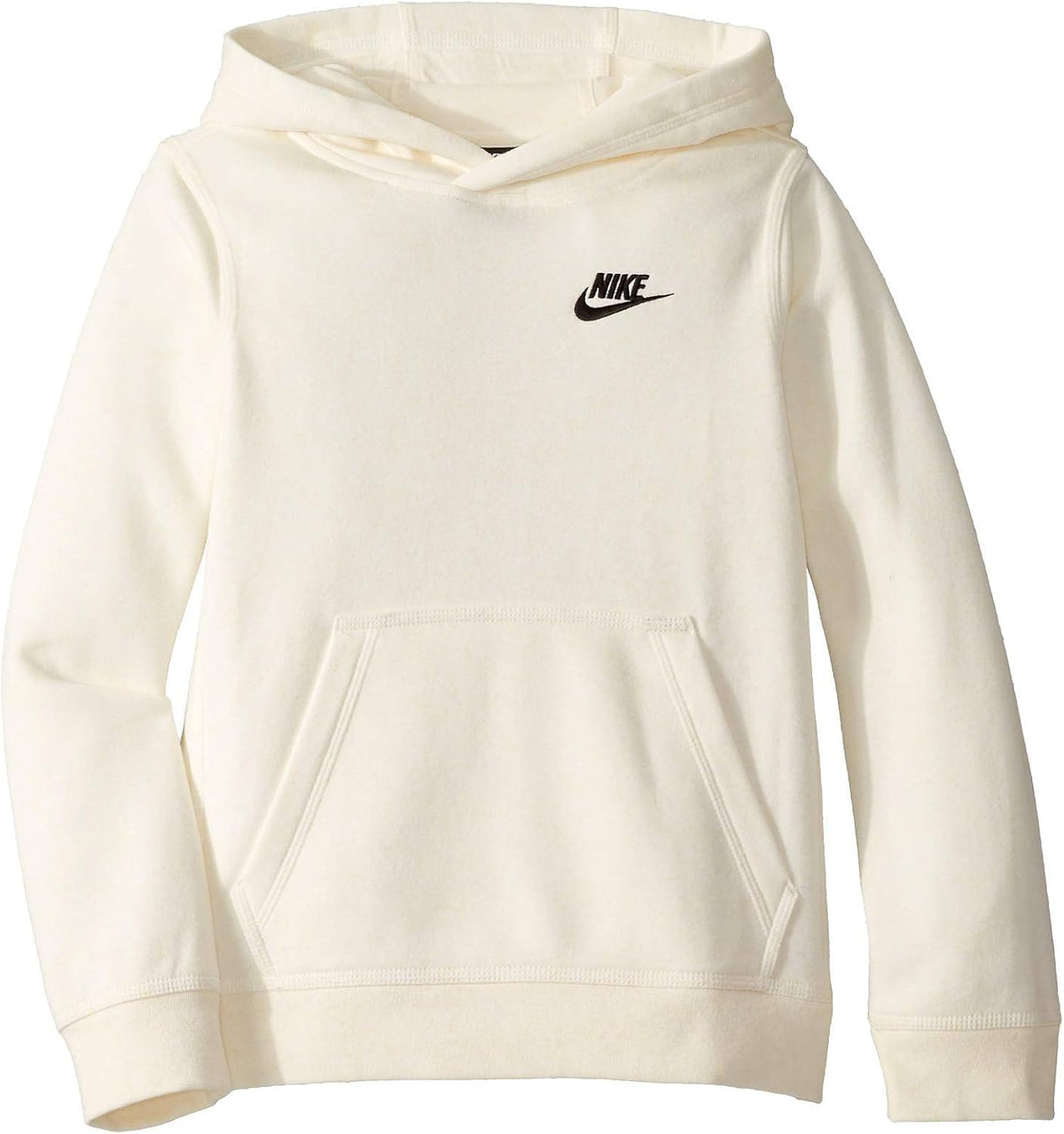 Nike Sportswear Club+ Hbr Pullover Hoodie Extended Plus Sizes (as1, alpha, m, regular, Black/White/White)