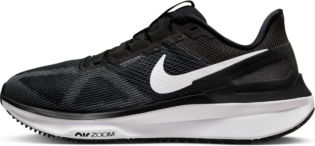 Nike Air Zoom Structure 25 WomSneaker, Black White Dark Smoke Grey