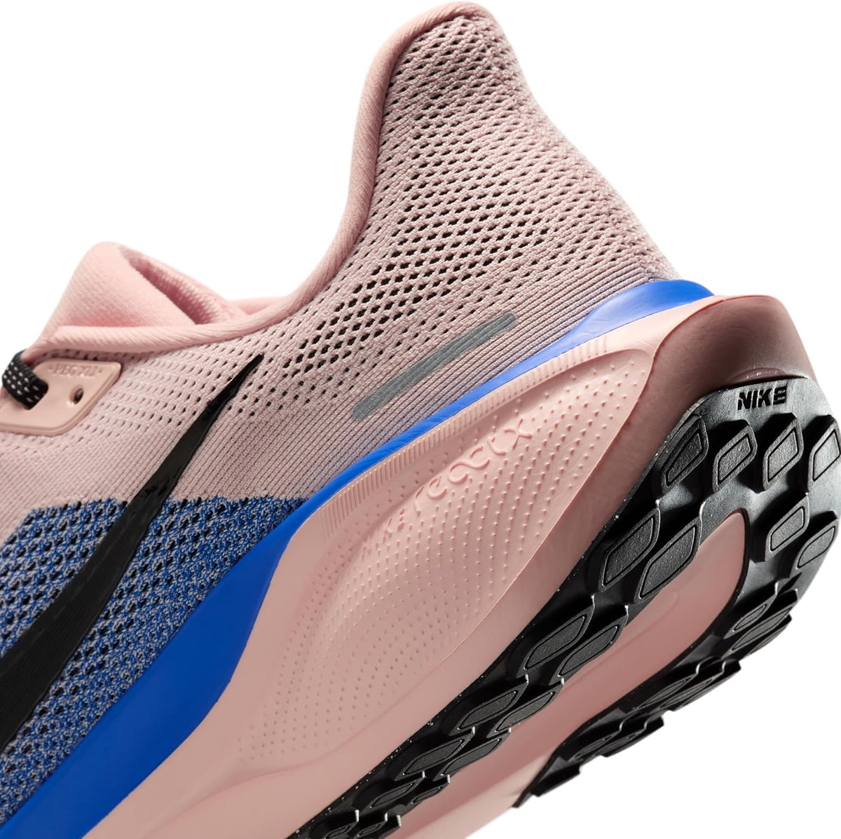 Nike Pegasus 41 Road Running Shoes, Washed Coral/Racer Blue/Hyper Pink/Black