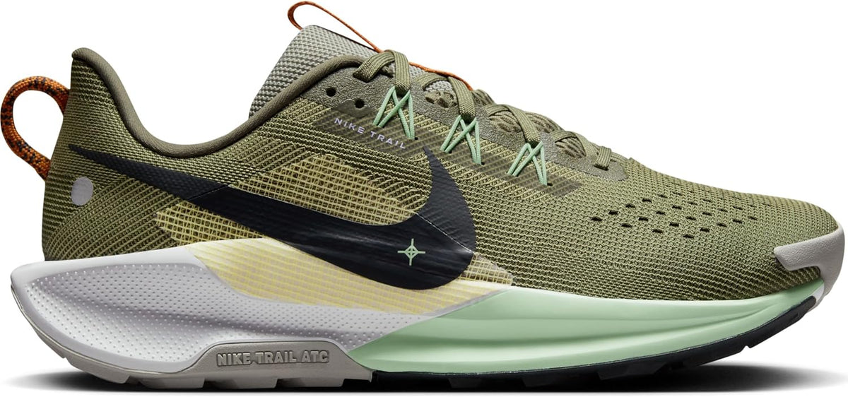 Nike REACTX Pegasus Trail 5 Laced Shoes, MED Olive/Anthracite-Neutral Olive-Vapor