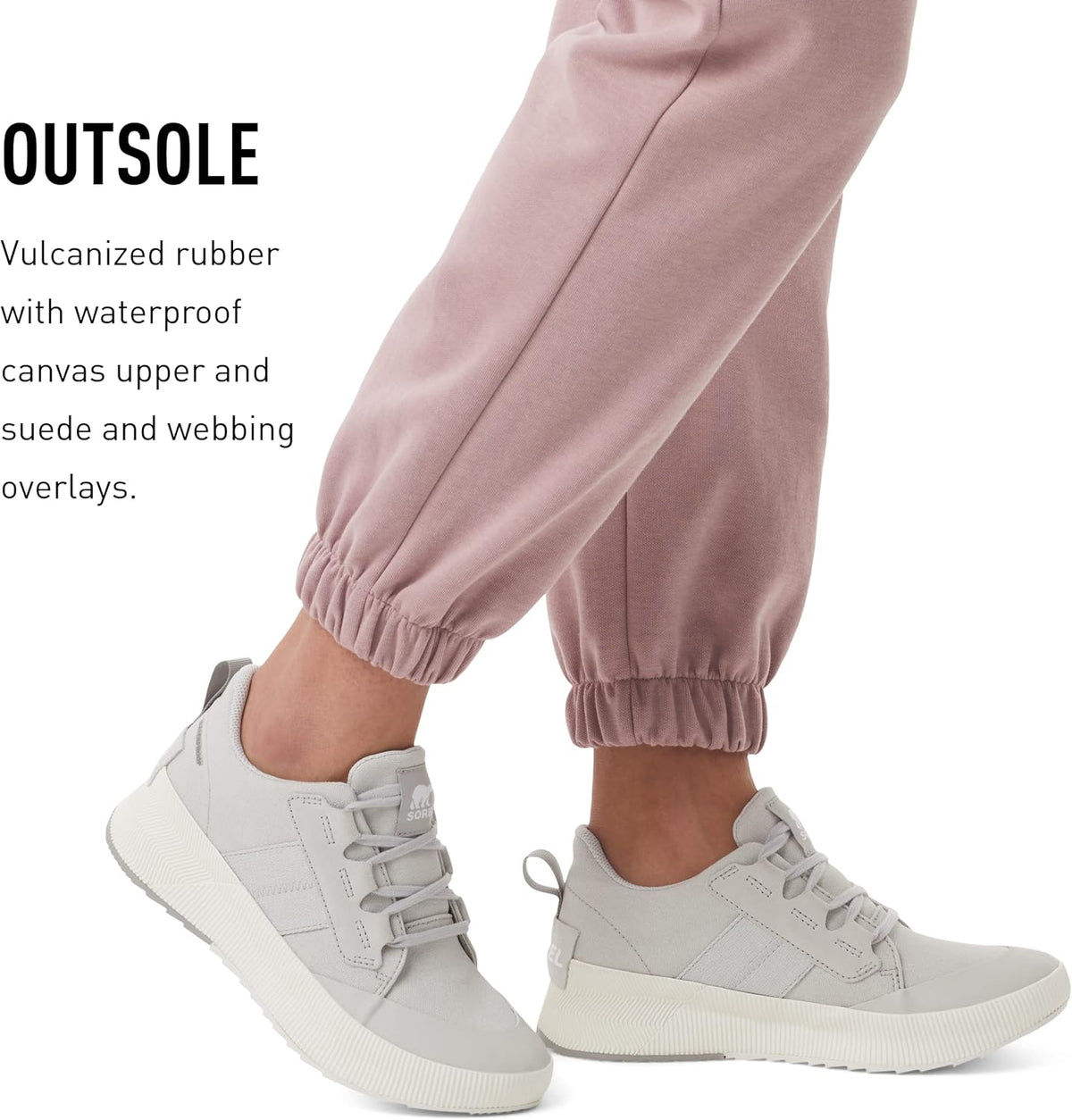 Sorel Out N About III Low Canvas Sneakers - Moonstone, Sea Salt -