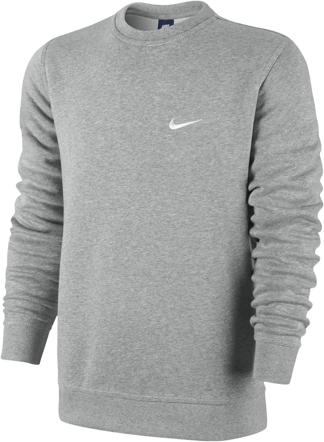 Nike Classic Fleece Gray Crewneck Style :