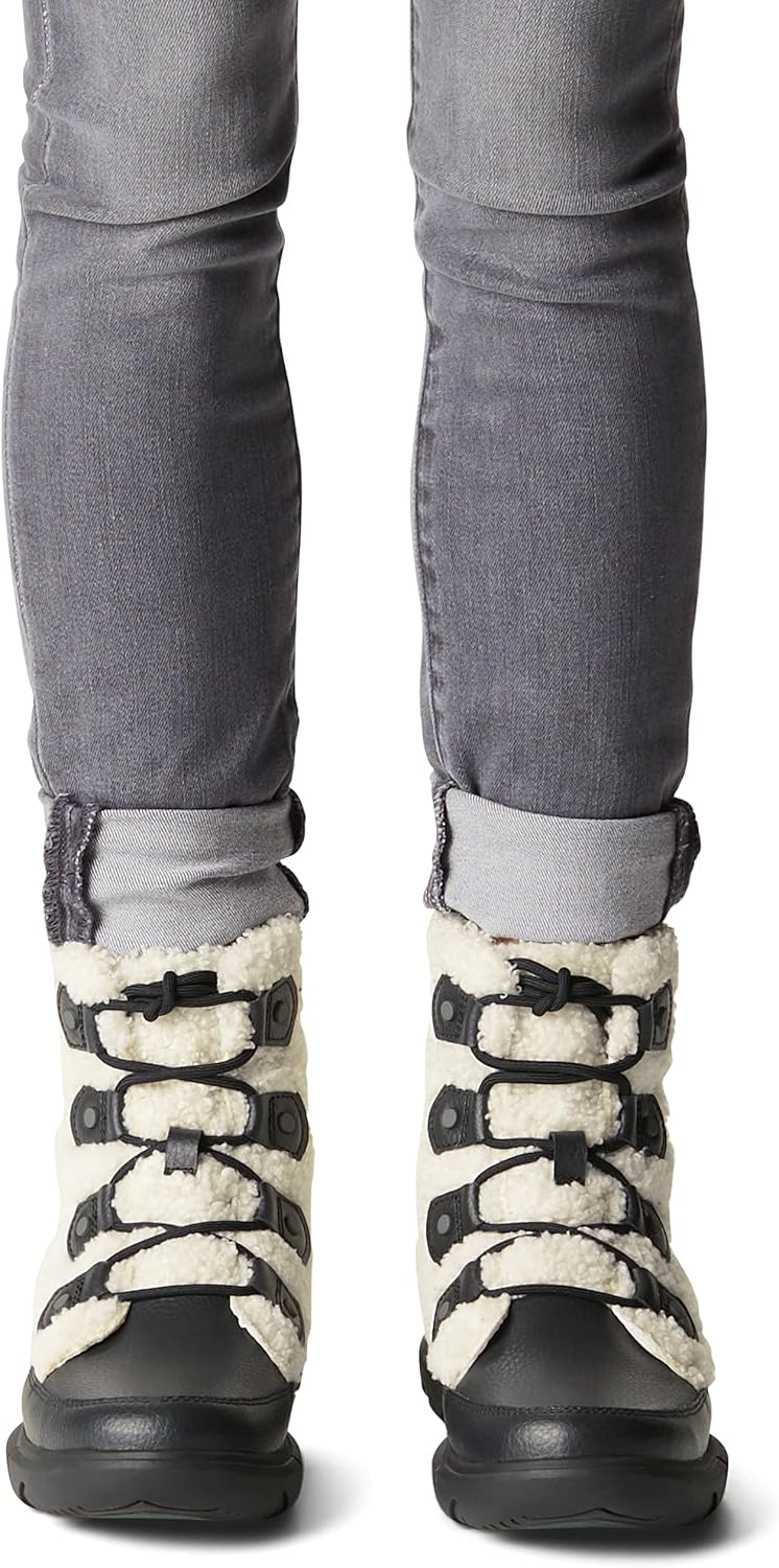 SOREL Explorer II Joan Cozy Boot - Black, Sea Salt -