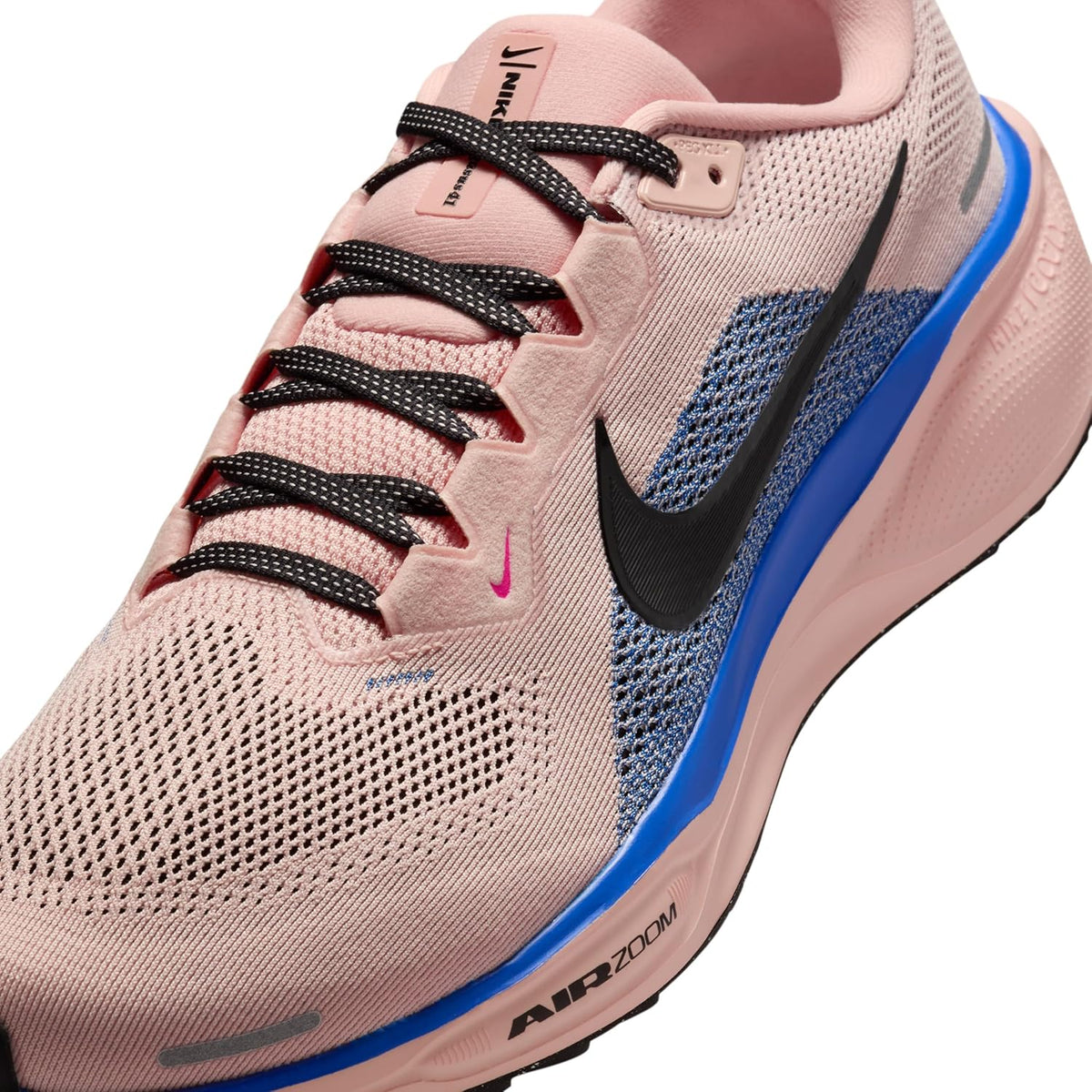 Nike Pegasus 41 Road Running Shoes, Washed Coral/Racer Blue/Hyper Pink/Black
