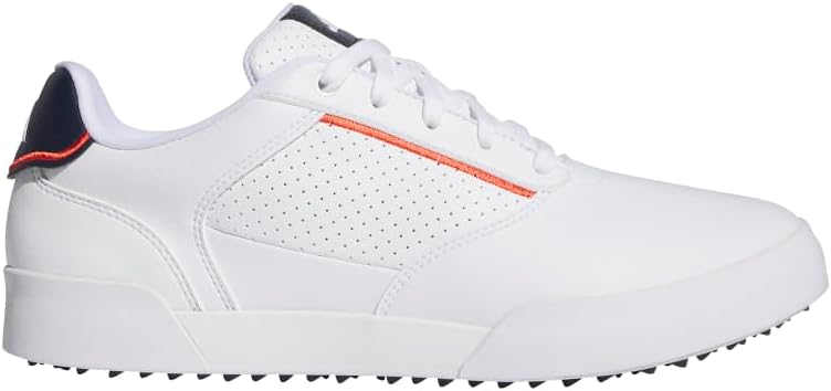 Adidas Retrocross Spikeless Golf Shoes, FTWR White/FTWR White/Collegiate Navy
