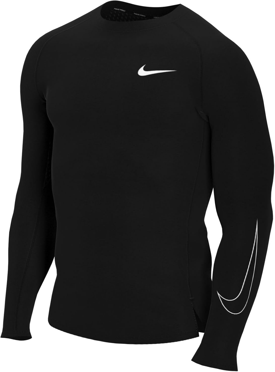 Nike Pro Dri Fit Slim Fit Long Sleeve Top Xx Large Black