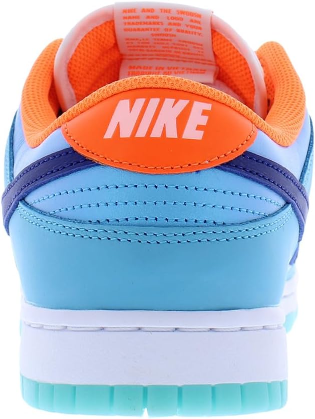Nike Dunk Low Sneakers, Baltic Blue/Deep Royal Blue/Total Orange/White