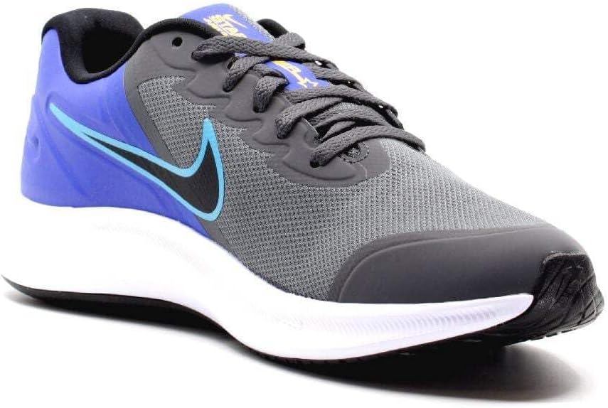 Nike Star Runner 3 Tennis Shoes, Iron Grey Black Blue Lightning