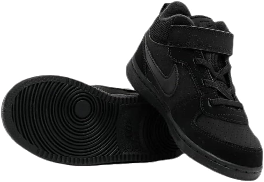 Nike - Court Borough Mid - Color: Black - Size: