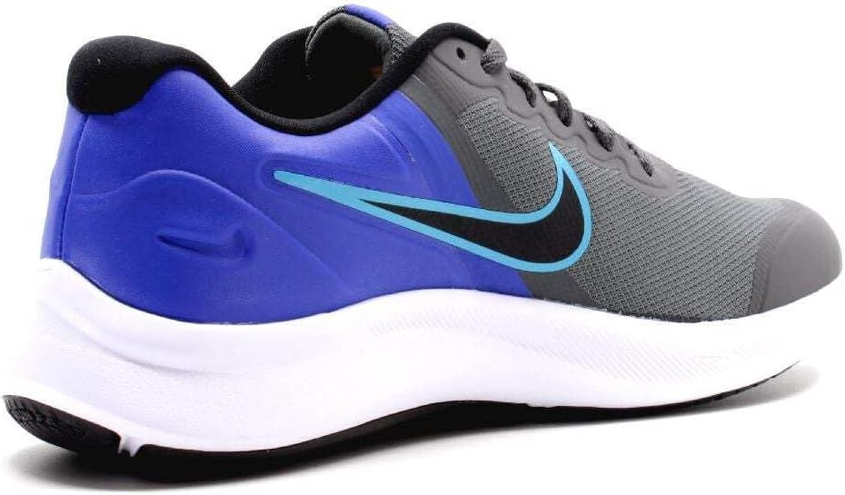 Nike Star Runner 3 Tennis Shoes, Iron Grey Black Blue Lightning