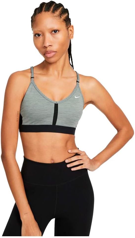 Nike Indy Wire-Free Sports Bra, Medium, Black/White