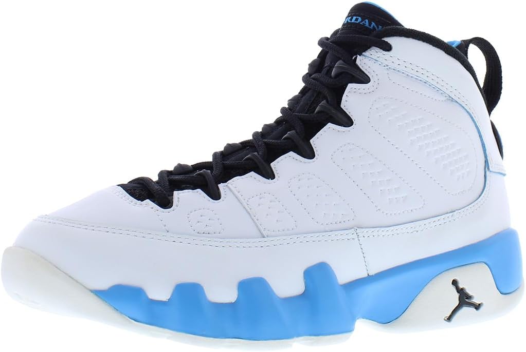 Air Jordan 9 Retro Powder Blue Shoes, Summit White/Dark Powder Blue/Black