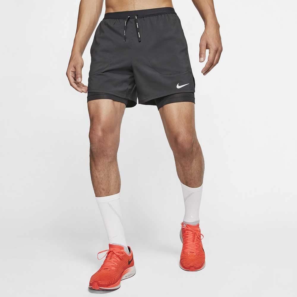 Nike 5" 2-in-1 Running Shorts Flex Stride (Black/Black