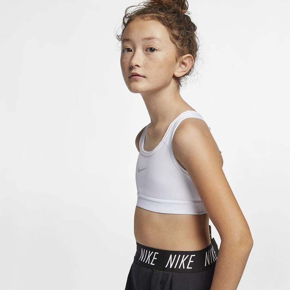Nike Pro Bra Classic ( / ) White/White/White/Pure Platinum LG (14-16 )
