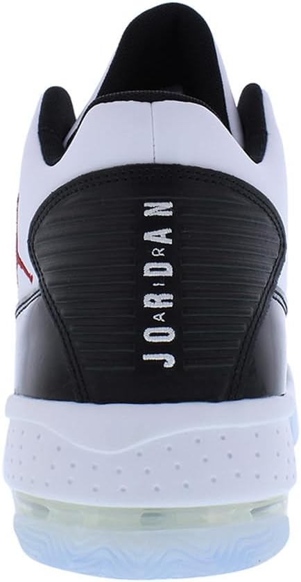 Nike Basketball Shoe, Hot Red/Deep Black-white