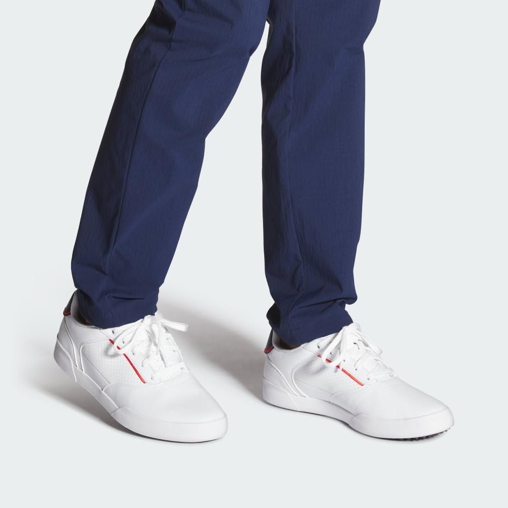 Adidas Retrocross Spikeless Golf Shoes, FTWR White/FTWR White/Collegiate Navy