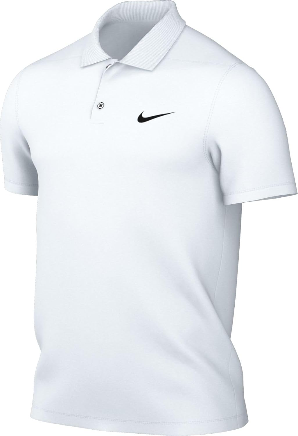 Nike Dri-FIT Polo Golf Shirt ADV Tiger Woods TW Collection, White/Black