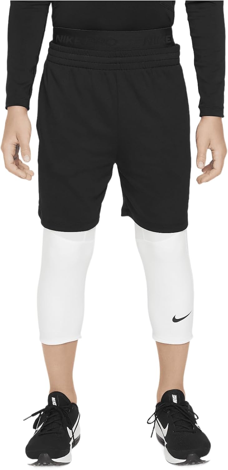 Nike Dri-fit 3/4 Length Tights (Little ), White/White