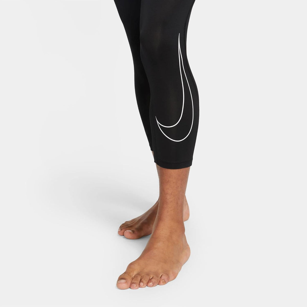 Nike Pro Dri-FIT 3/4 Tights (as1, Alpha, xx_l, Regular, Regular, Black/White, XX-Large)
