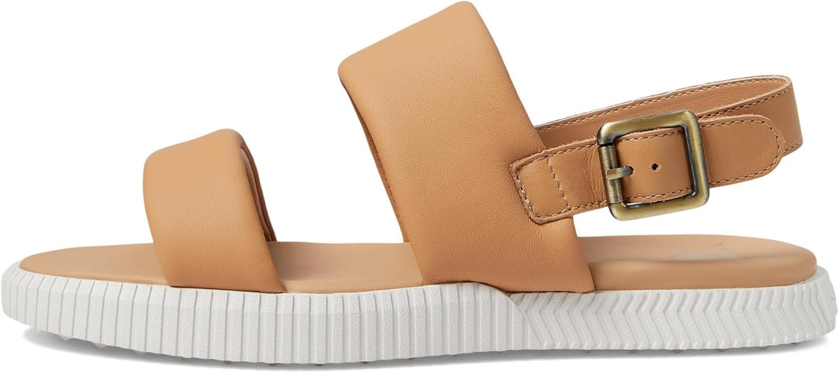 SOREL Ona Streetworks Go To Flat Sandals - Honest Beige, Sea Salt -