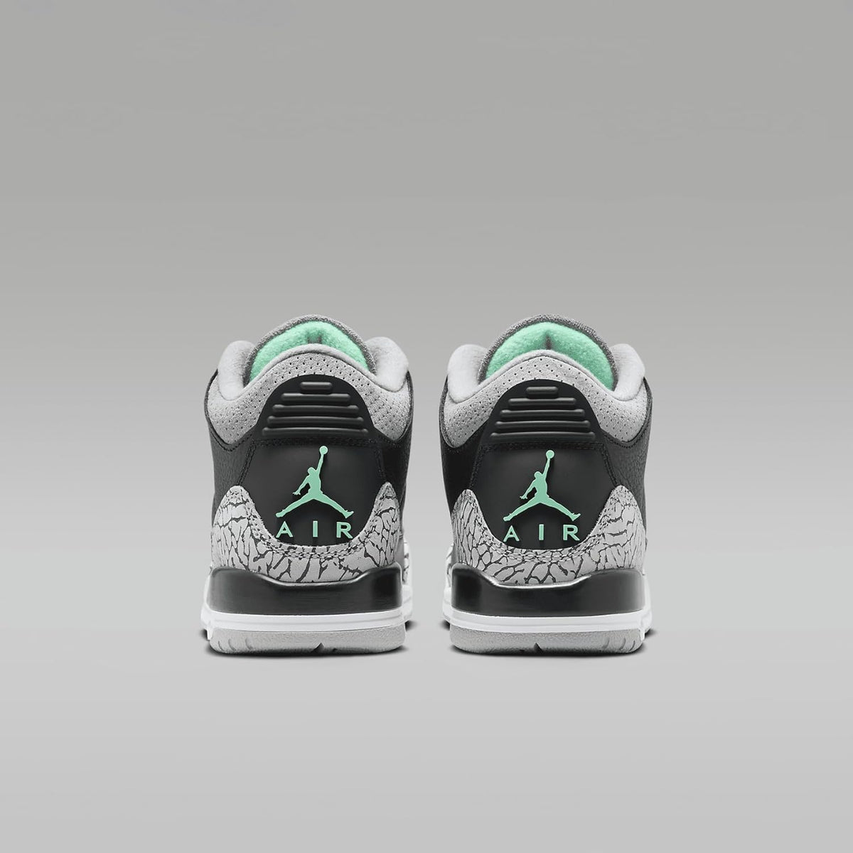 Jordan 3 Retro Black/Green Glow-Wolf Grey, Black/Green Glow-wolf Grey