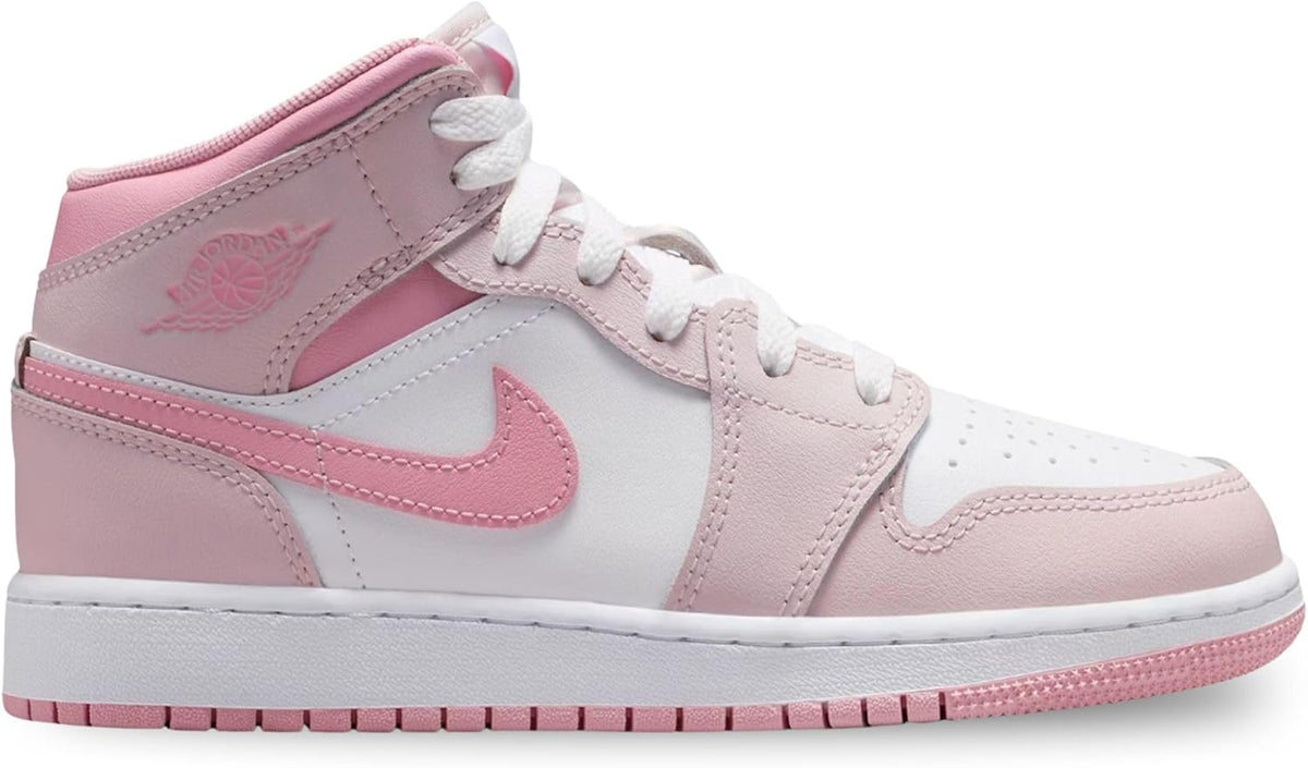 Air Jordan 1 Mid Shoes (Pearl Pink/White/Medium Soft Pink)