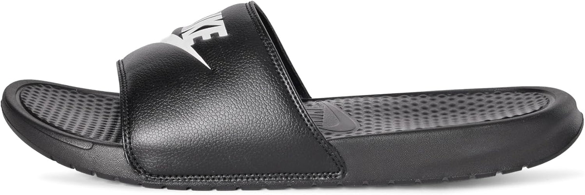 Nike Benassi Just Do It Athletic Sandal, Black/White Noir/Blanc