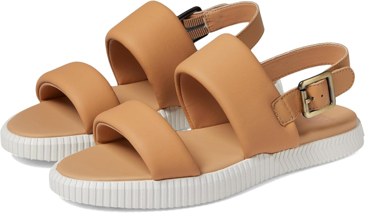 SOREL Ona Streetworks Go To Flat Sandals - Honest Beige, Sea Salt -