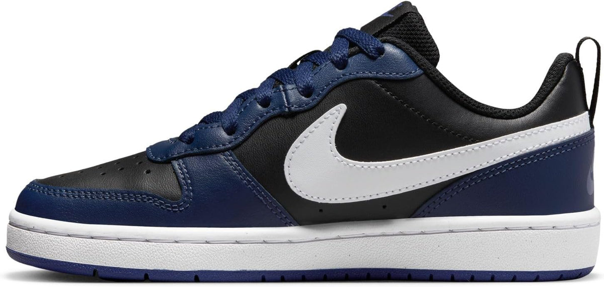 Nike Court Borough Low 2, Black/Metallic Gold Star, Shoes, Midnight Navy/White-black