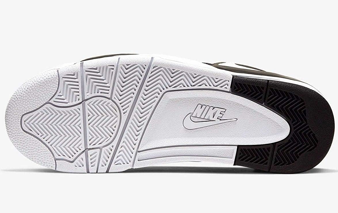Nike Flight Legacy Leather Trainers Sneakers Basketball Shoes (Black/White 002), Black White