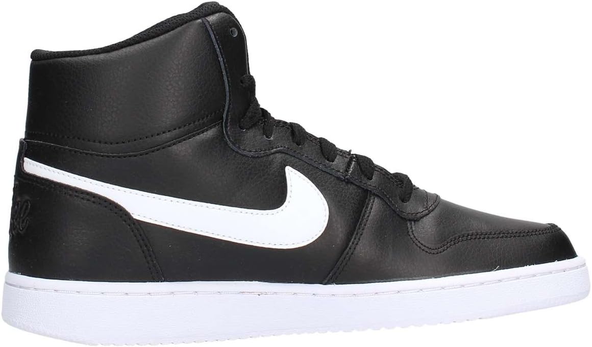Nike Ebernon Mid Trainers Black/White - 7 - High Top