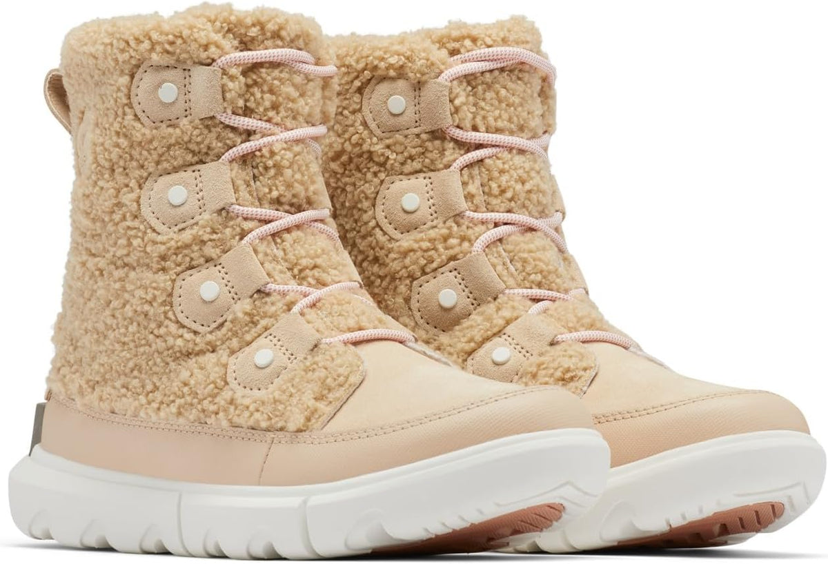SOREL Explorer II Joan Cozy Boot - Nova Sand, Sea Salt -