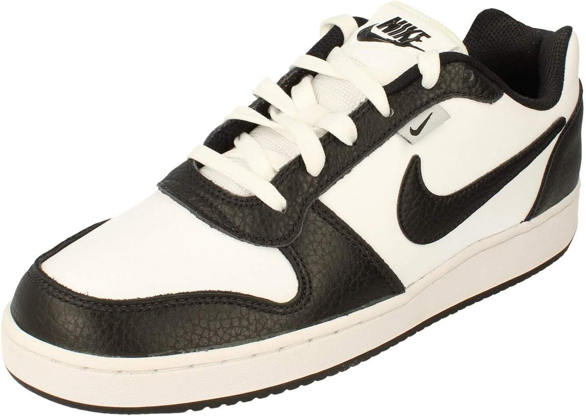 Nike Ebernon Low Running Shoe, White Black Wolf Grey